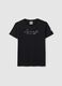 Black pure cotton regular fit T-shirt_4