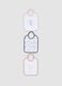 3-pack of multicolour organic cotton blend bibs for baby girls_0