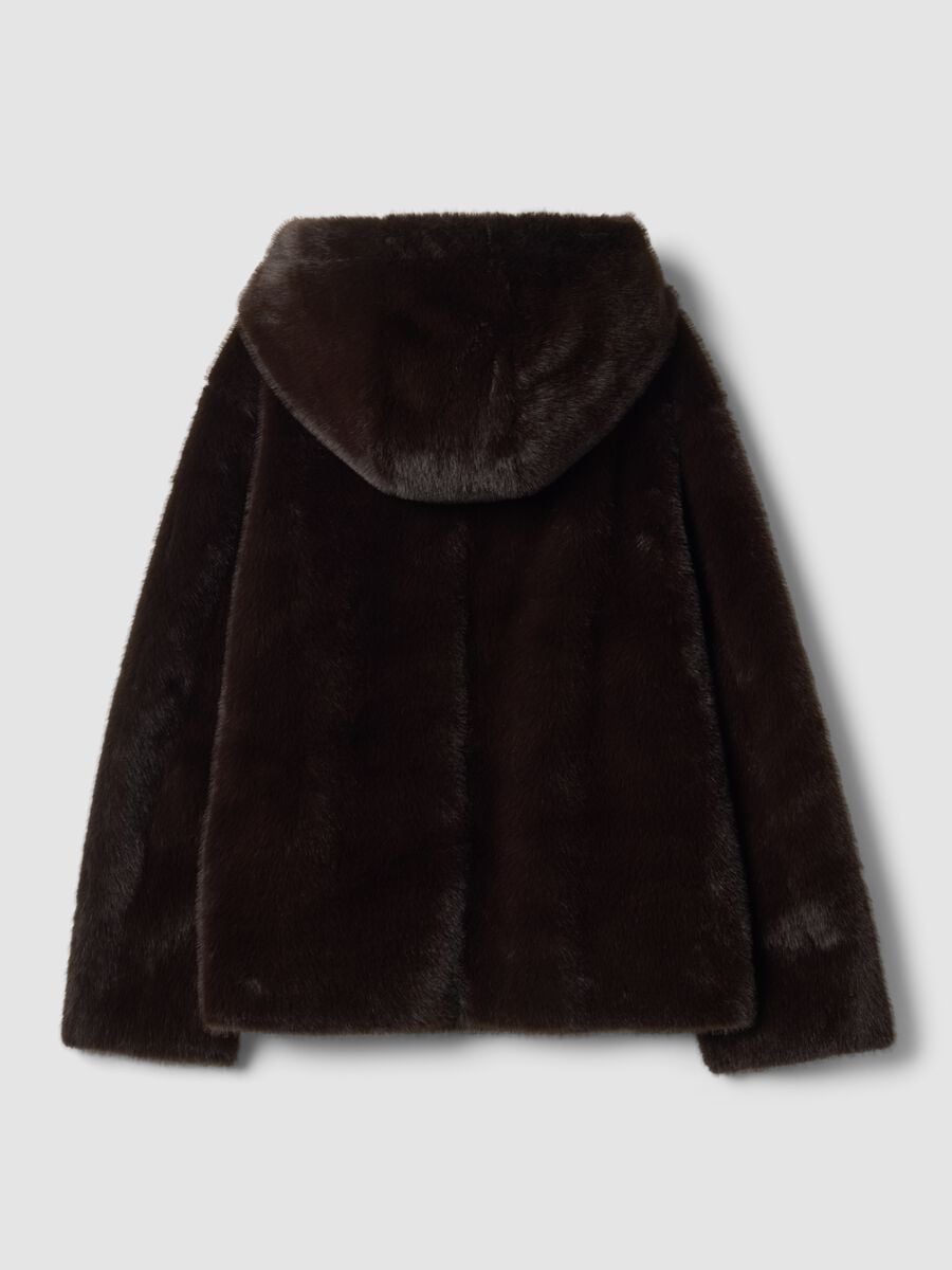 Brown regular-fit hooded jacket_6