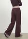 Braune Wide-Leg-Hose aus elastischem Modal mit Tunnelzug_3