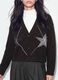 Cardigan castanho em l&atilde; el&aacute;stica com decote em V profundo, corte oversized_2