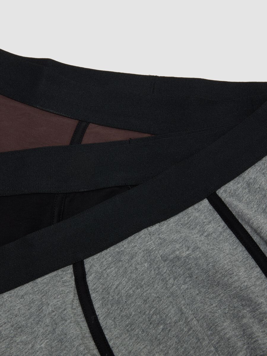 Three-pack of multicolour organic stretch cotton boxers_5