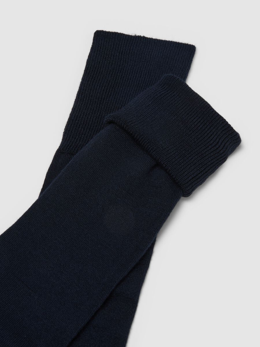 Bipack calze lunghe in misto bamboo blu elasticizzate_1