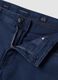 Pantaloni blu in cotone elasticizzato slim fit_1