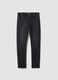 Schwarze Slim-Fit-Jeans aus Stretch-Baumwoll-Denim_4
