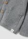 Graue Strickjacke aus reiner Bio-Baumwolle f&uuml;r Babys_3