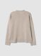 Camel viscose-blend jumper with sequin embroidery, regular fit_6