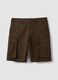 Braune Cargo-Shorts aus Stretch-Baumwolle, Regular Fit_4
