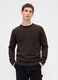 Brown Cotton Blend Jumper_0