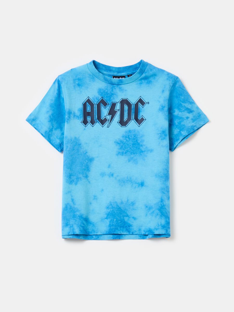 T-shirt Tie Dye con stampa AC/DC_0