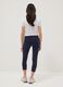 Girls' Blue Cotton Blend Skinny Leggings_1