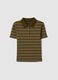 Striped green polo in stretch cotton_4