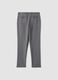Pantaloni formali grigi in viscosa elasticizzata slim fit_6