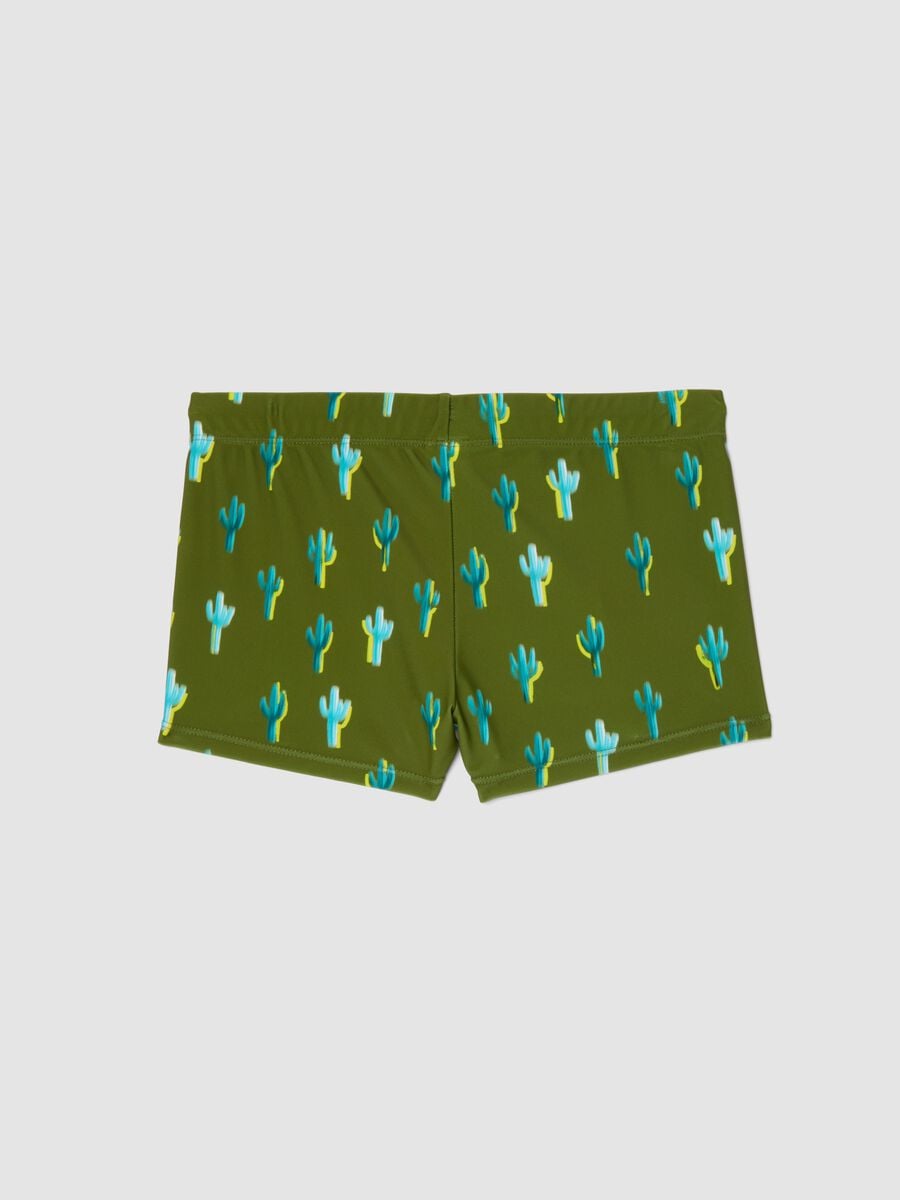 Green stretch swim briefs_1