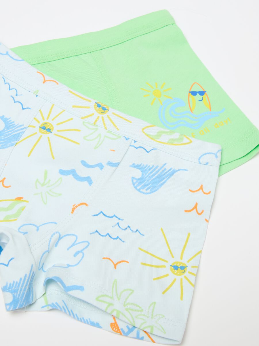 Two-pack boxer shorts in organic cotton with print_2