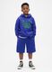 Camisola azul para rapaz com log&oacute;tipo_2