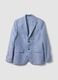 Blazer azzurro in puro lino slim fit_4