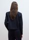 Blue double-breasted stretch viscose blazer with gold-tone buttons_3