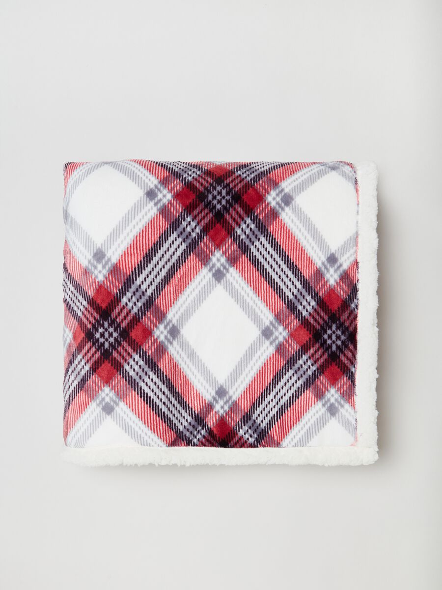 Throw in check flannel_1