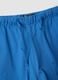 Blue stretch cotton shorts_5