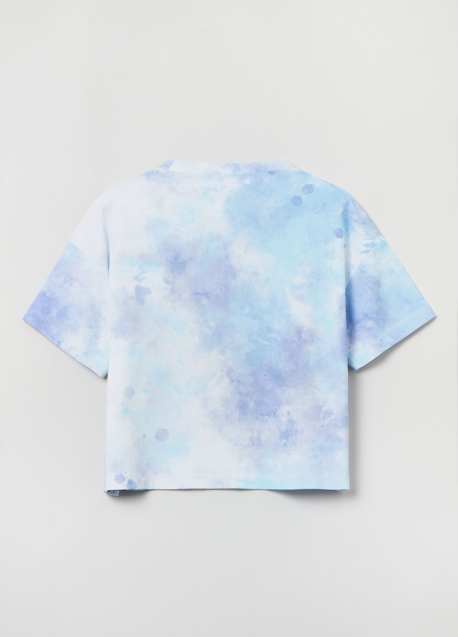 Cotton T-shirt with Stitch print_1