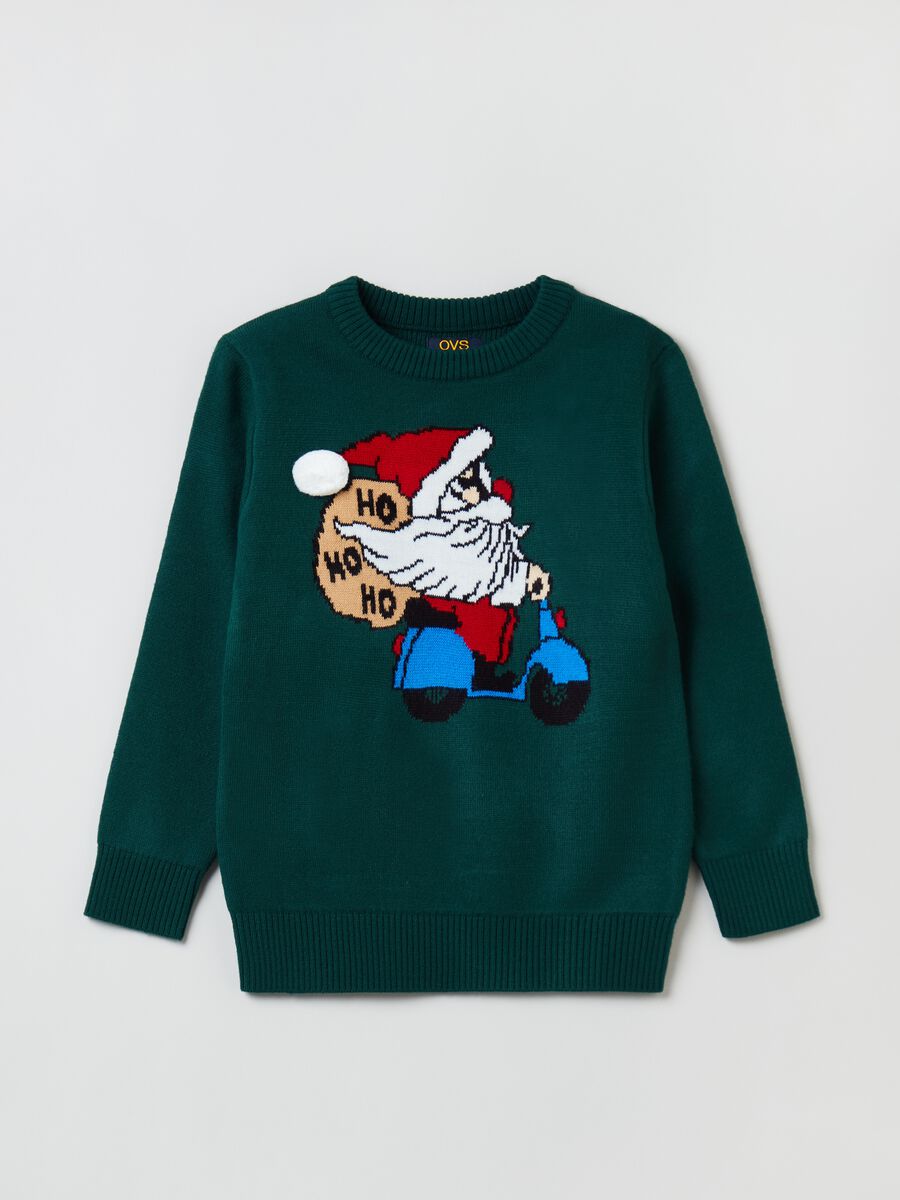 Christmas jumper with Father Christmas design_0