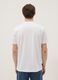 Wei&szlig;es Herren-T-Shirt aus reiner Baumwolle mit kurzen &Auml;rmeln, Regular Fit_3