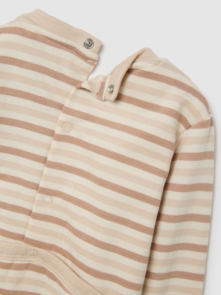 Brown Cotton Baby Sleepsuit_3