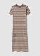 Brown striped stretch-cotton midi dress_4