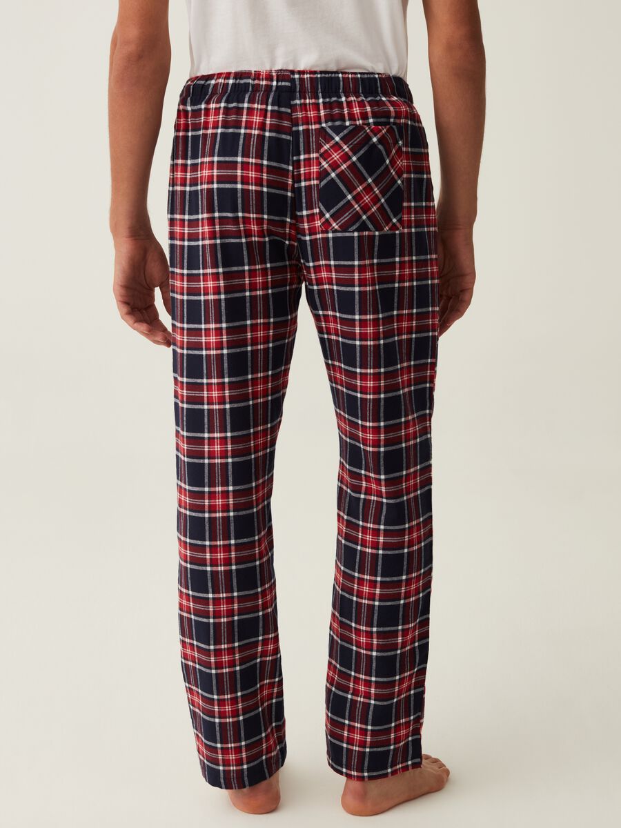 Pyjama bottoms with tartan pattern_2