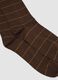 Brown long striped stretch-cotton socks_2