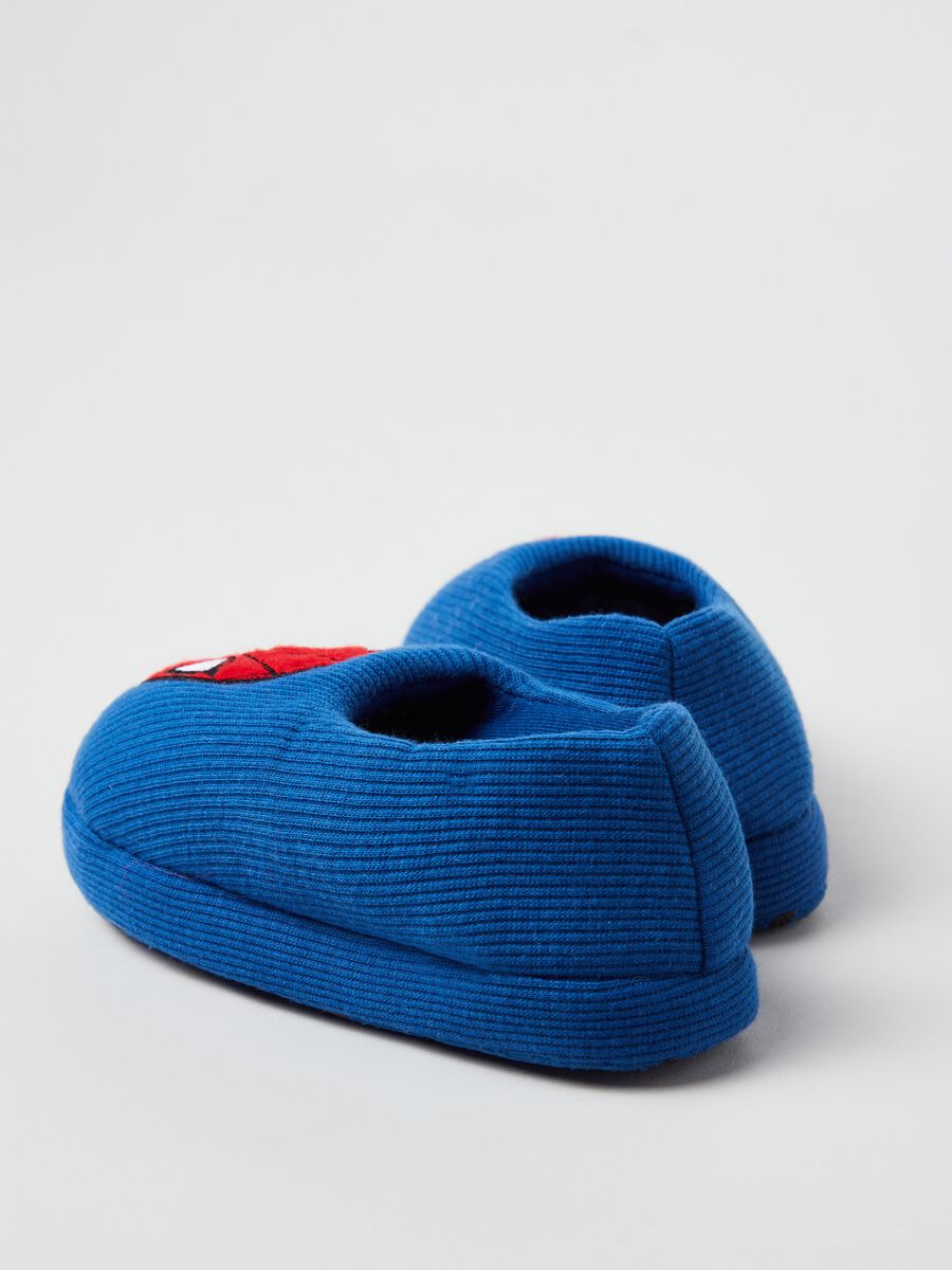 Slippers with Spider-Man patch_2