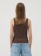 Brown pure cotton regular-fit vest top_3