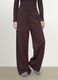 Braune Wide-Leg-Hose aus elastischem Modal mit Tunnelzug_1