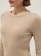 Beige pure cotton long sleeve shirt regular fit_3