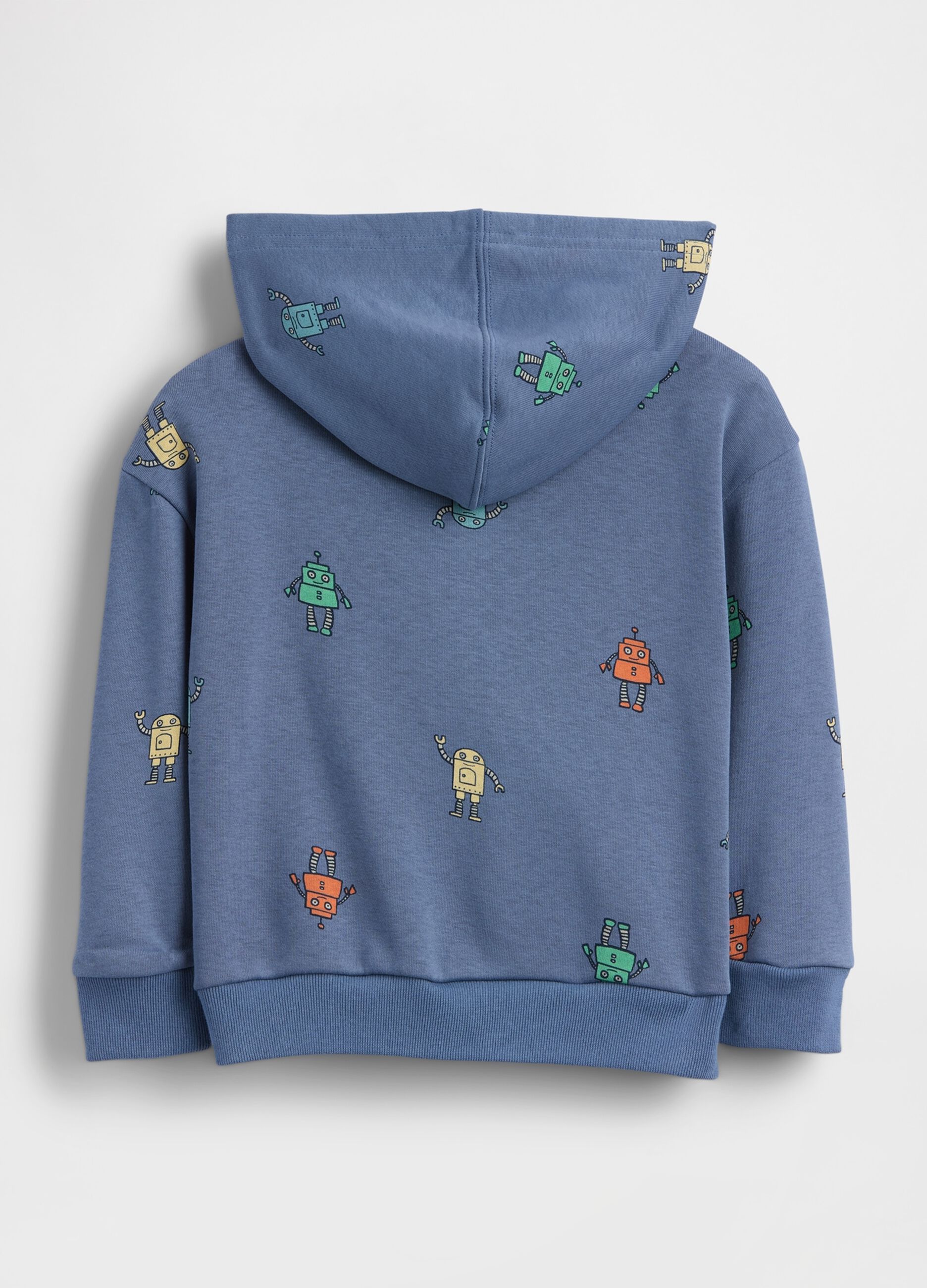 Cotton-blend zip-up hoodie