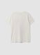 T-shirt bianca in puro cotone con girocollo e stampa floreale regular fit_6