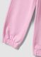 Pink pure cotton regular-fit joggers for girls_3