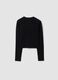 Schwarzes T-Shirt aus reiner Baumwolle mit aufgesetzten Sternen, Regular Fit f&uuml;r M&auml;dchen_1