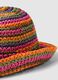 Regular fit multicolour paper mix cloche hat_2