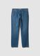 Light blue slim-fit cotton and viscose blend jeans_4