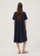 Blaues Midikleid aus elastischer Viskose, Regular Fit_3