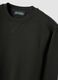Black crew-neck sweatshirt in cotton blend, regular fit_6