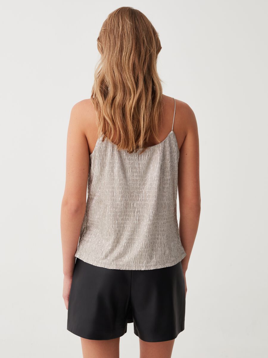 Lurex tank top with crinkle effect_2