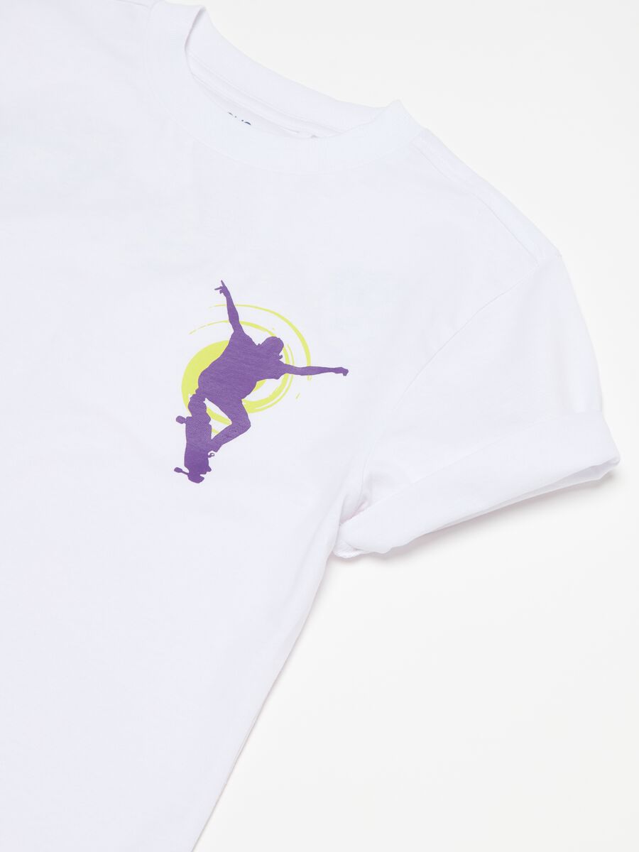 Camiseta de algodón con estampado patinador_2
