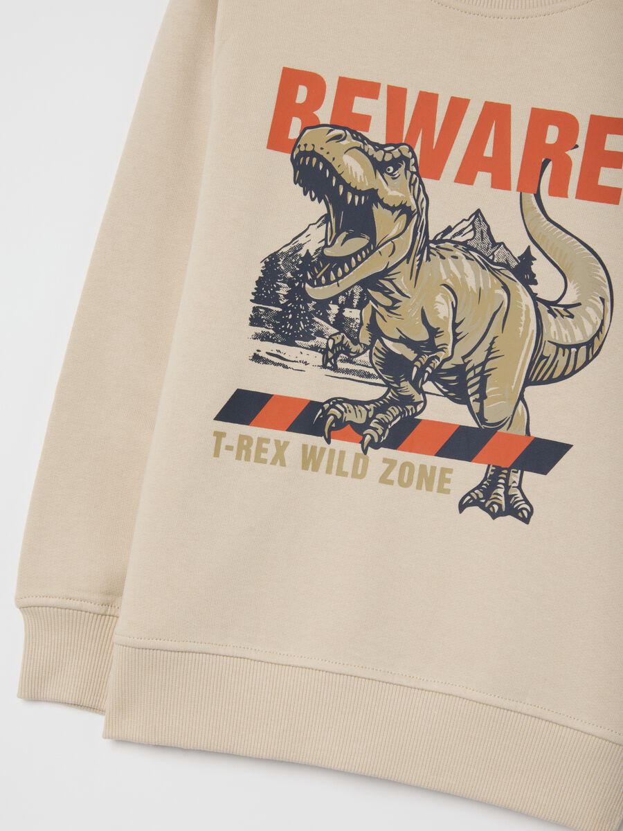 Multicoloured child's tracksuit with print in pure cotton regular fit_2