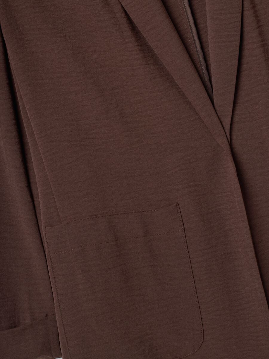 Brown regular-fit blazer with classic lapel_6