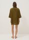 Green pure linen beach cover-up_3