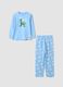 Hellblauer Schlafanzug aus reiner Bio-Baumwolle mit Toy Story-Print_0