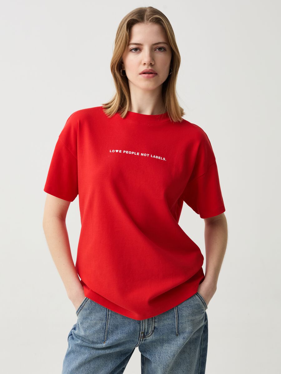 Camiseta de algodón con estampado_0